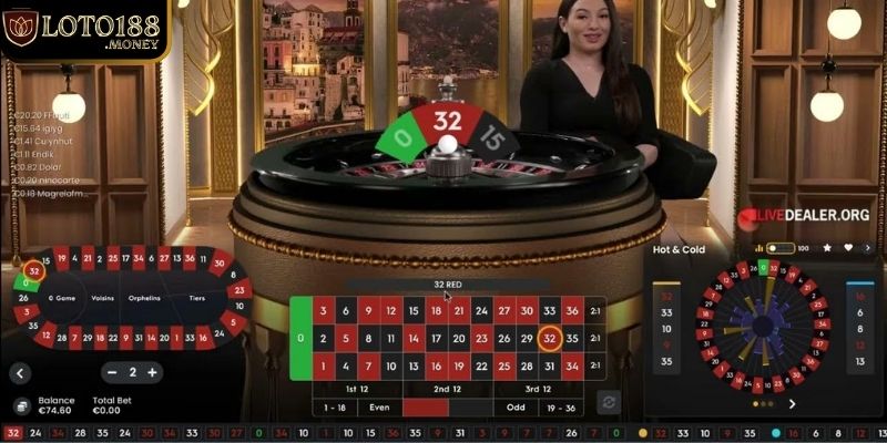 Trò chơi Roulette tại sảnh cược vô cùng thú vị